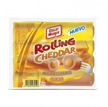 Salchichas Rolling Cheese Oscar Mayer 215 g.