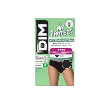 Braga menstrual slip microfibra flujo muy abundante talla 16 My Protect Dim 1 ud.