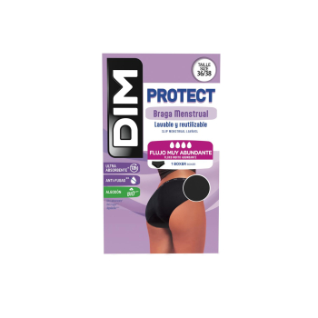 Braga mentrual flujo muy abundante talla 36/38 Dim Protect 1 ud.