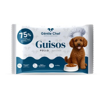 Guiso de pollo para perro Gentle Chef 4 sobres de 100 g. 4 x 100 g