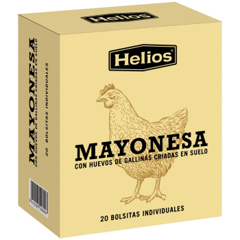 Mayonesa en bolsitas Helios pack de 20 ud.