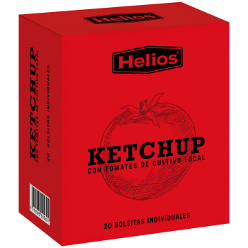 Kétchup en bolsitas Helios pack de 20 ud.