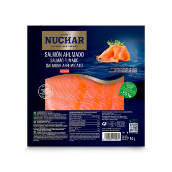 Salmón ahumado en lonchas Nuchar 80 g