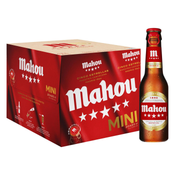 Cerveza Mahou cinco estrellas pack 20 botellas 20 cl. 20 x 20 cl