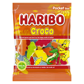 Caramelos de goma Croco Halal Haribo 100 g.
