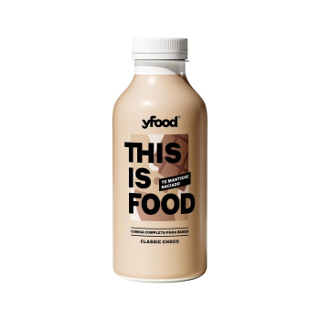 Comida para beber sabor chocolate Yfood sin gluten y sin lactosa 500 g.