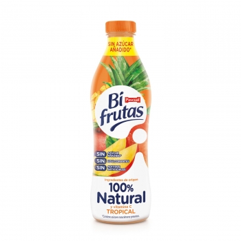 Zumo tropical natural Bifrutas botella 750 ml.