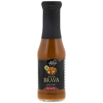 Salsa brava picante Salsas Asturianas botella sin gluten 310 g.