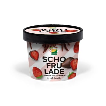 Bombón helado de fresa con chocolate Schofrulade 130 g.
