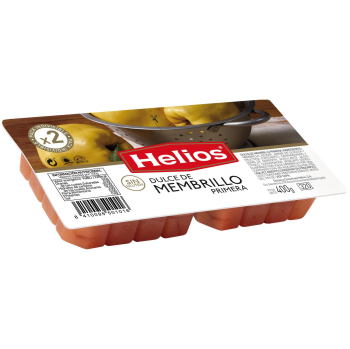 Dulce de membrillo en porciones Helios sin gluten 400 g.
