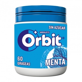 Chicles de menta Orbit sin azúcar 84 g.