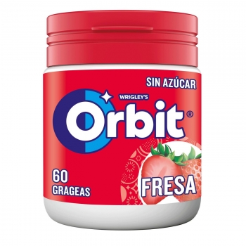 Chicles de fresa sin azúcar Orbit 84 g.