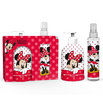 Estuche Minnie: colonia 150 ml y jabón de manos 500 ml.