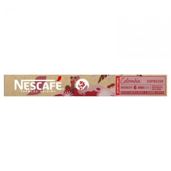 Café espresso descafeinado arábica en cápsulas Colombia Nescafé compatible con Nespresso 10 ud.