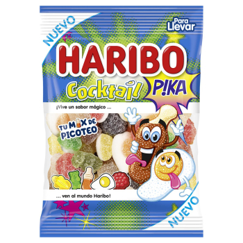 Caramelos de goma surtidos Haribo Cocktail Pika 90 g.