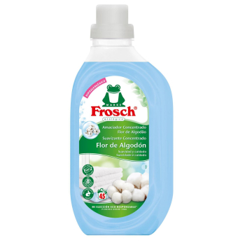Suavizante concentrado flor de algodón Frosch 45 lavados.