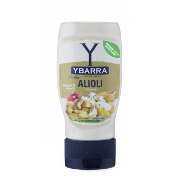 Salsa alioli Ybarra sin gluten y sin lactosa envase 250 ml.