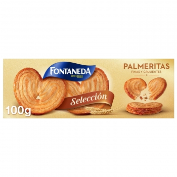 Palmeritas finas y crujientes Fontaneda 100 g.