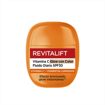 Fluído facial vitamina C glow con color SPF30 Revitalift L'Oréal Paris 40 ml.