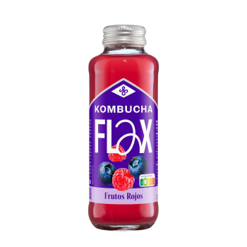 Kombucha frutos rojos Flax & Kale 330 ml.