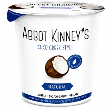 Yogur de coco natural estilo griego ecológico Abbot Kinney 350 ml.