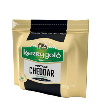 Queso Cheddar blanco vintage Kerrygold Iberconseil 200 g