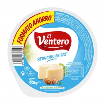 Queso de mezcla tierno bajo en sal El Ventero 550 g