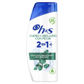 Champú y acondicionador anticaspa cuero cabelludo sensible 2en1 Plus H&S 300 ml.