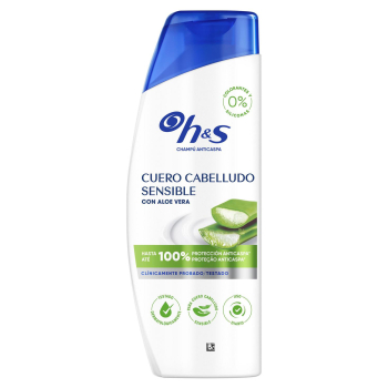 Champú anticaspa cuero cabelludo sensitive con aloe vera H&S 300 ml.