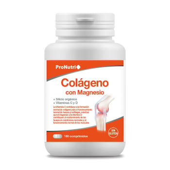 Colágeno con magnesio Pronutri sin gluten 180 ud.