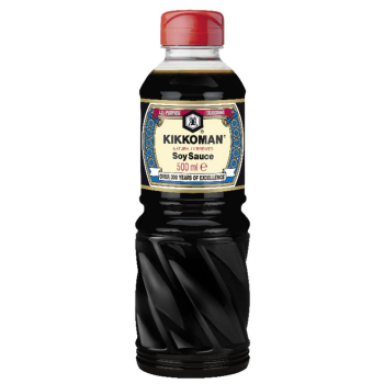 Salsa de soja Kikkoman botella 500 ml.