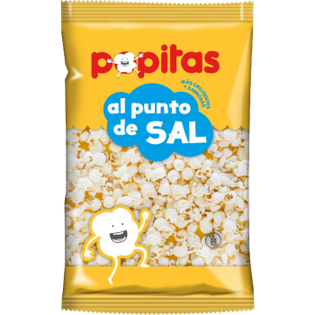 Palomitas al punto de sal para microondas Popitas sin gluten 80 g.
