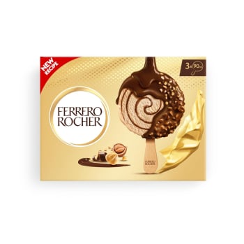 Helado bombón Ferrero Rocher 3 ud.