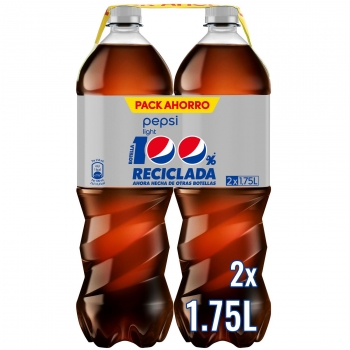 Pepsi light pack de 2 botellas de 1,75 l.