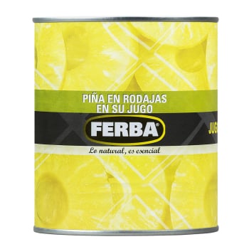 Piña en rodajas Ferba 490 g.