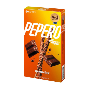 Palitos de galleta cubiertos de chocolate crujiente Lotte Pepero 39 g.