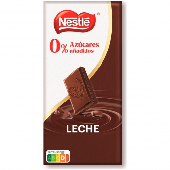 Chocolate con leche sin azúcar añadido Nestlé 115 g.
