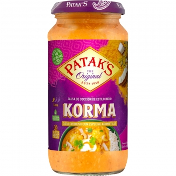 Salsa Korma Patak sin gluten 450 g.
