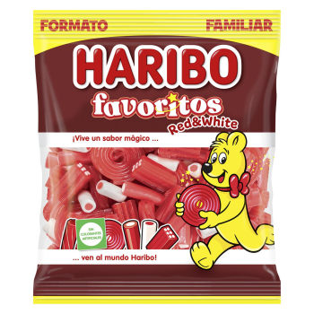 Caramelos de goma surtidos Haribo Favoritos Red&White 200 g.