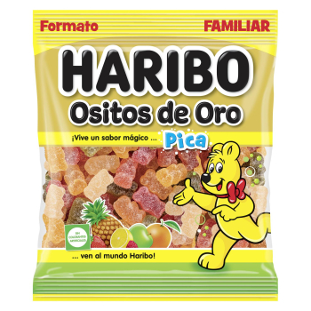 Caramelos de goma Haribo Ositos de Oro Pica 200 g.