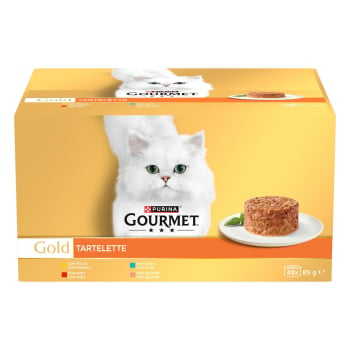 Comida húmeda para gato Purina Gourmet Gold Tartelette 48x85 g.