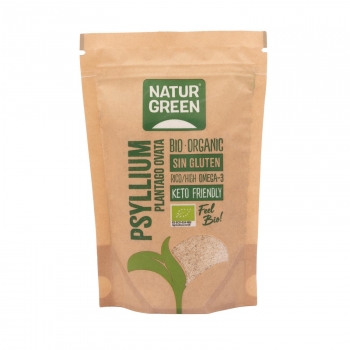 Psyllium ecológico Naturgreen sin gluten doy pack 125 g.