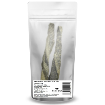 Palitos de piel de pescado para perros Gentle Chef 2 unidades de 40 g. 2 x 40 g