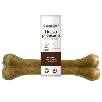 Hueso prensado para perro mediano grande Gentle Chef 1 ud
