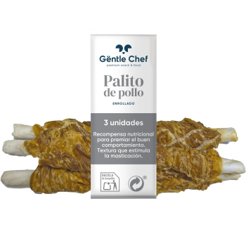 Snack palitos de pollo para perro Gentle Chef 3 uds