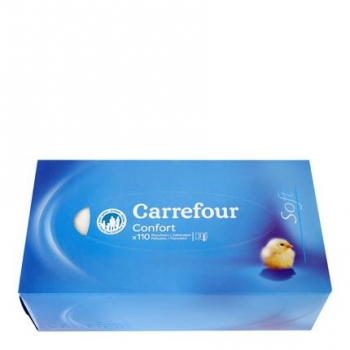 Tissues classic 3 capas Carrefour 110 ud.