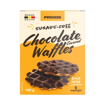 Waffers de chocolates Prozis sin azúcar pack de 6 unidades de 30 g. 6 x 30 g
