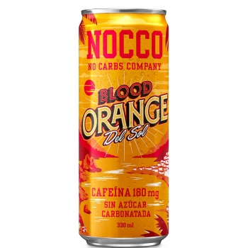 Nocco Blood Orange sin azúcar carbonatada bebida energética Lata 33 cl.