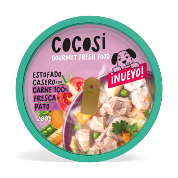Comida húmeda estofado de pato para perros Cocosi 280 g.