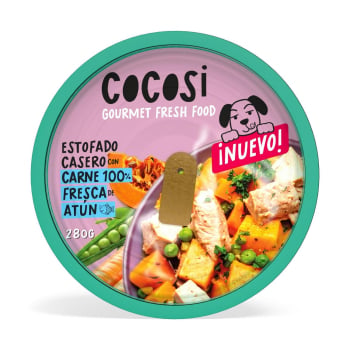 Comida húmeda estofado de atún para perros Cocosi 280 g.